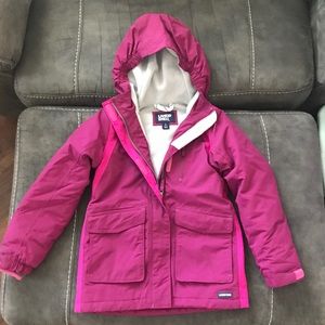Lands End-Girls Maroon Winter Coat